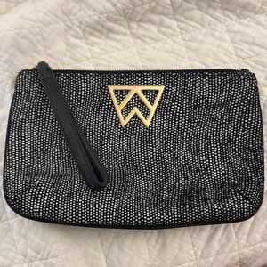 Chic Navy Wristlet Clutch